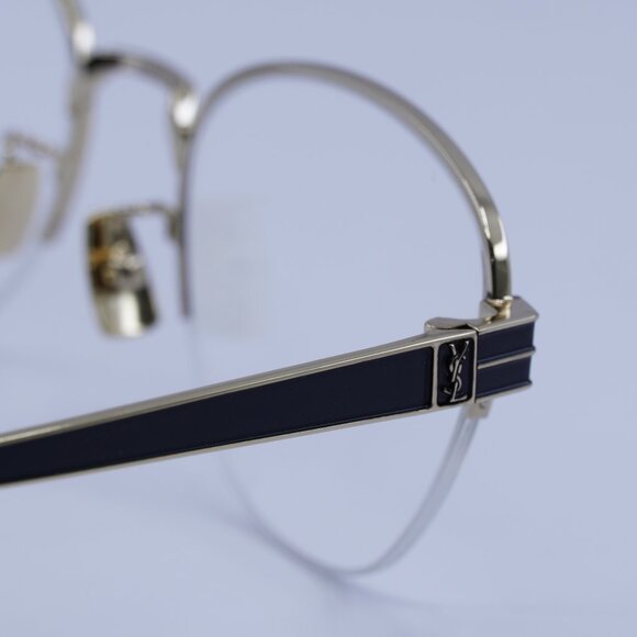 Saint Laurent SL M64 005 Eyeglasses Gold/Black 52mm Cat Eye Frame - Picture 10 of 11